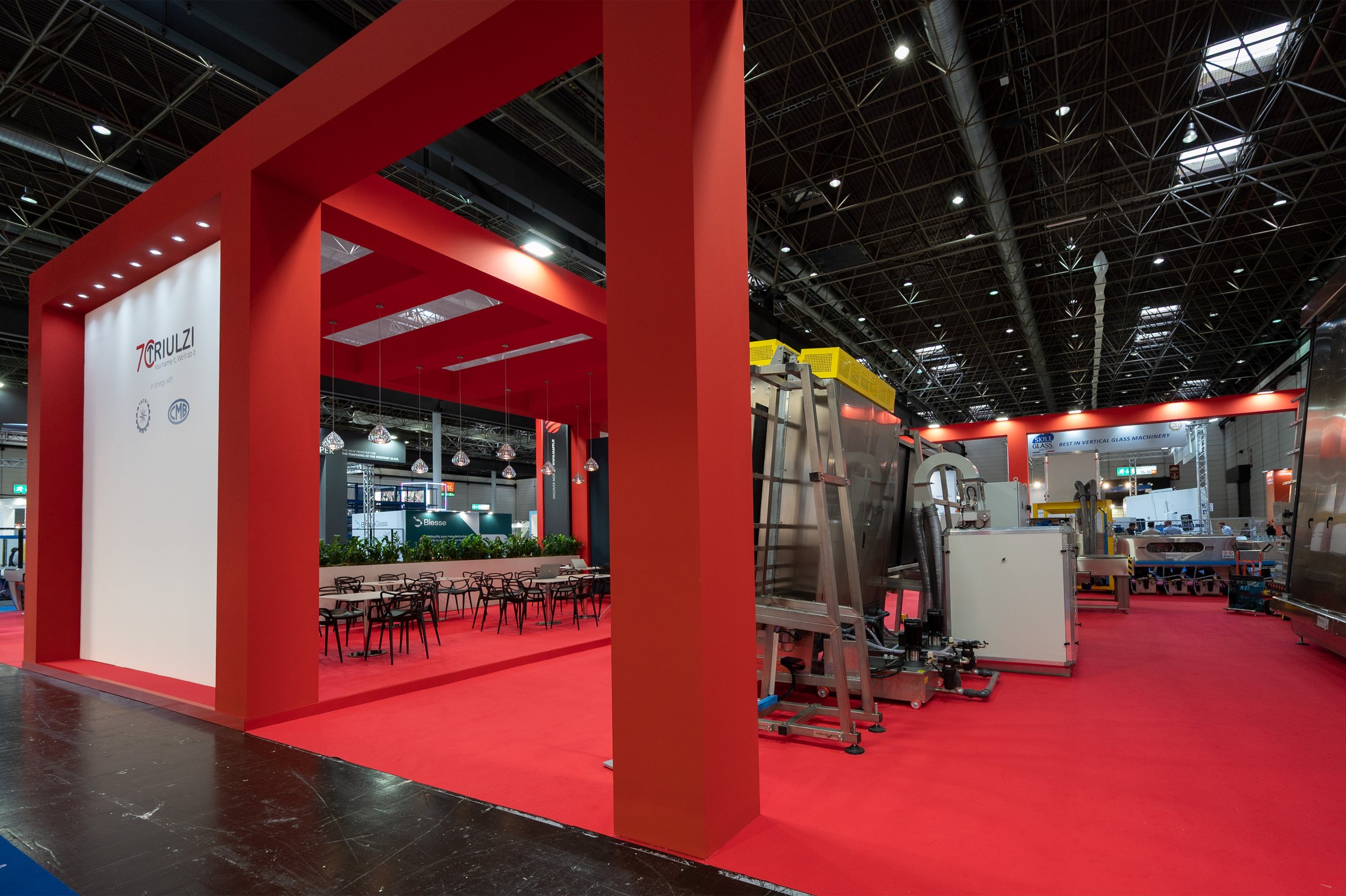 Private meeting room of the Triulzi stand at Glasstec