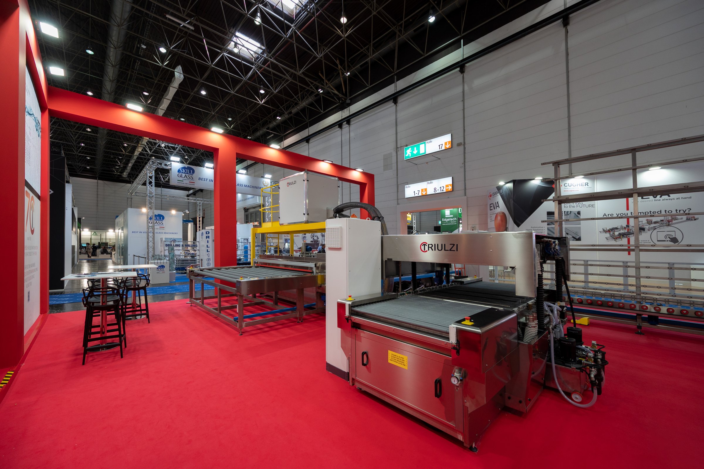 Lounge area of the Triulzi stand at Glasstec