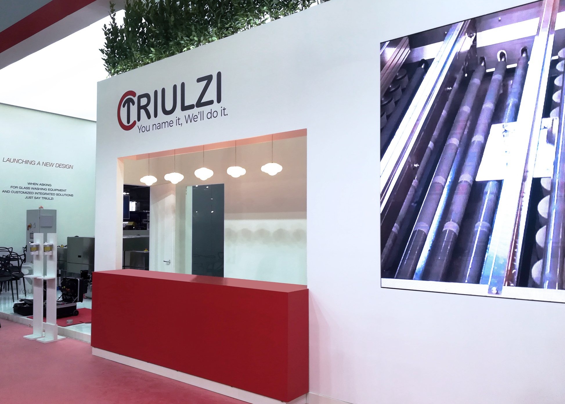 Private meeting room of the Triulzi stand